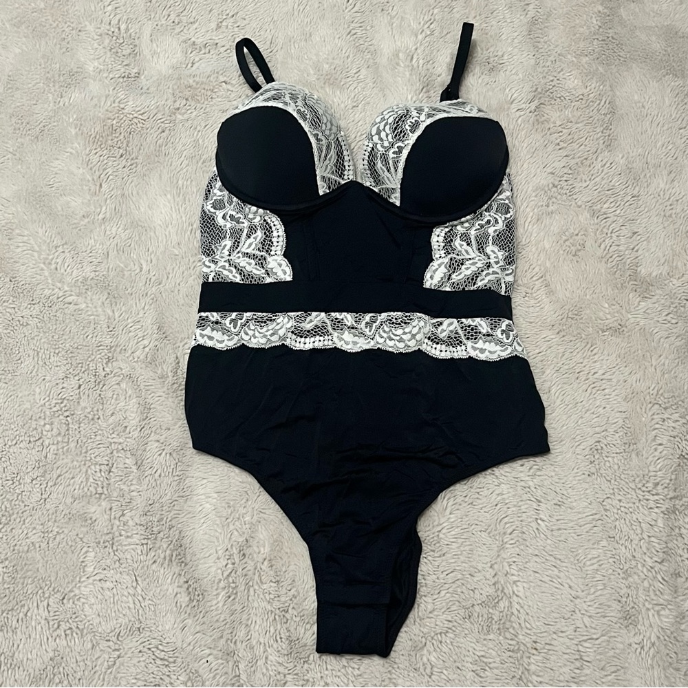 La SENZA Black And White Bodysuit